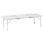 4ft Camping Folding Table, Aluminum Portable Picnic Table with Adjustable Height, 3 Fold Lightweight Outdoor Table for Indoor Travel Beach and Party - Image 20