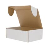 50 Corrugated Paper Boxes 6x4x2 "(15.2 * 10 * 5cm) White Outside and Yellow Inside - Image 9