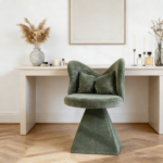 Vanity Chair with Butterfly Back,Swivel Accent Chair Dining Chairs,Makeup Stool for Bedroom Dressing Table,Suitable for Living Room,Dining Room,Study,Recreational Areas Green - Image 17