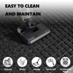 1PC Polypropylene Small Grid Composite Rubber Mat, Gray, 45x75x0.7cm, Kitchen & Home Floor Mat - Image 5