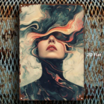 CIFbuy Abstract Woman Drowning Metal Sign 8x12 In, Farmhouse Bathroom Wall Decor, 2D Flat Room Accent Plaque, Home Garden Wall Art TikTok, TikTok, r, 2D Flat Room Accent Plaque Self-pickup Logiopics - Image 3