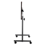 Multifunctional Adjustable Bedside Table MDF + Iron Movable Sofa Side Table 4-Wheeled Small Computer Desk with Brakes 26.5*16.5*27~44in Dark Wood Grain Color - Image 14