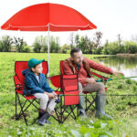 Outdoor camping chair with umbrella - Image 9