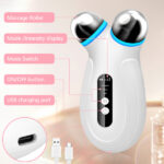 Anti Aging and Wrinkles Microcurrent Facial Device, Boost Skin Care Products Absorption - White - Image 3