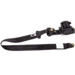 Seat Belt 3 Point Universal Retractable Safety Belt Black - Image 6