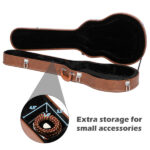 Replace 13657298 Hard-Shell Electric Guitar Case for GLP Style Electric Guitar Bulge Surface Brown - Image 15