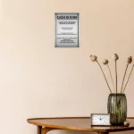 CIFbuy 2D Flat Aluminum Art Cash Is King Brushed Metal Sign 8x12 Inches Wall Decor For Room (TikTok, temu pick-up service) - Image 5