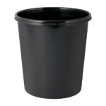 Natural Finish Water Hyacinth Trash Can with Removable Liner, 1.8 Gallon - Image 2