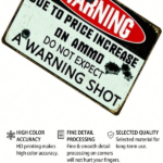 CIFbuy 1pc Funny No Trespassing Metal Sign 8x12in, Iron Plaque With Wooden Background Effect, Bold Warning Quote Wall Decor, Bold Warning Quote Wall Decor, Out MetikTok, MetikTok, d Effect, Bold Warning Quote Wall Decor Self- Ickup LogiopOut - Image 6