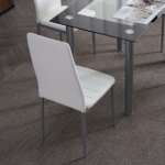 4pcs Elegant Assembled Stripping Texture High Backrest Dining Chairs Black Replace encoding 13028198-18410366 - Image 144