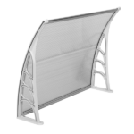 Same Code 49094033 HT-100 x 80 Household Application Door & Window Rain Cover Eaves Transparent Board & White Holder - Image 9