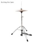 Professional Pedal Control Style Drum High Hat Cymbal Stand with Pedal Silver & Black - Image 11