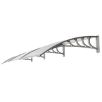 Same Code 51069445 HT-300 x 100 Household Application Door & Window Rain Cover Eaves Transparent Board & Gray Holder - Image 5