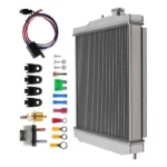 Aluminum Cooling Radiator fit for Honda Del Sol 1993-1997 MT+Fan Shroud Kit - Image 6