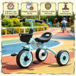 Blue 3-Wheel Toddler Tricycle: Kids Bike for Children 2-5 Years Old - Image 7
