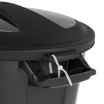 20 Gallon Heavy Duty Plastic Garbage Can, Included Lid, Black (Shipment from Walmart) - Image 3