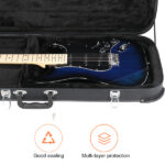 Replace 13198066 Electric Guitar Square Hard Case with Protective Sleeve Fits ST TL Burning fire 170 Style Electric Guitar Blac - Image 22