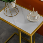 Same Code 12358417 Marble Simple C-Side Table [30x48x61cm] White - Image 11