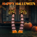 4ft 2D Witch legs Outdoor Halloween Decorations - Image 5