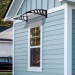 Same Code 87203302 HT-100 x 80 Household Application Door & Window Rain Cover Eaves Canopy White & Black Bracket - Image 17
