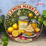 CIFbuy 1pc Vintage Lemon Tin Sign 20x20cm, "" Tin Sign 20x20cm, 20x20cm, Retro Yellow Lemon Cupcake Metal Wall Art TikTok, TikTok, Self-pickup Logi Aics - Image 8
