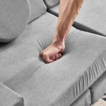 14 PCS Modular Kids Play Couch, Convertible Foam Building Block Sofa Fort Play Set, Corduroy Detachable Floor Sofa for Toddlers Playroom Bedroom Living Room, Grey - Image 7