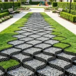  17.06 x 8.86 FT Gravel Grid, Permeable Geo Grid Driveway Stabilizer for Garden, Patio & RV Parking - Image 3