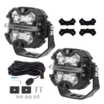 3.5" LED Driving Work Light Amber&White DRL fit for Jeep 4x4 SUV 4WD UTV ATV - Image 6
