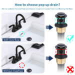 Pop-Up Drain Stainless Steel With Overflow Anti-Clogging for Vessel Sink Lavatory Vanity Sink Drain with Strainer Basket, Matte Black[Unable ship on weekends, TK/TEMU only for pickup, only TX10643 warehouse supports GOFO] - Image 10