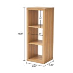 3 Cube Storage Organizer, Light Honey (Shipment from Walmart) - Image 4