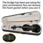 Do Not Sell on AmazonFull Size 4/4 Violin Set for Adults Beginners Students with Hard Case,Violin Bow,Shoulder Rest,Rosin,Extra Strings and Sordine - Image 4