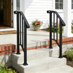 [Same Code 21862947 70638141]Artisasset Matte Black Outdoor 1st Tier Iron Handrail - Image 23