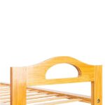 Concise 12-Batten 4 Tiers Bamboo Shoe Rack Wood Color - Image 6