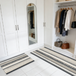 Three-piece kitchen rug set, non-slip and washable, abstract pattern kitchen hallway rug, soft and comfortable, suitable for sinks, floors, entrances, hallways and bathrooms. - Image 9
