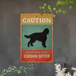 CIFbuy Vintage Gordon Setter Warning Sign, 2D Flat Metal Iron Plaque, Funny Caution Decor, Rustic Garden Gate Bar Wall Art TikTok, TikTok, t Self-pickup Logiopics - Image 6