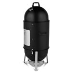 Vertical Steel Charcoal Smoker, Heavy Duty Three Layer Round BBQ Grill Smokey Mountain Cooker for Outdoor Cooking, Black SAME AS 60608693 - Image 15