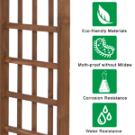 [Same Code 43529880]Beautiful And Practical Garden Arch Dark Brown - Image 18