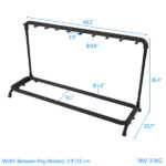 Replace 41161132 9-Slot Guitar Holder Rack Stand Black - Image 12