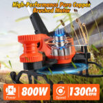 Cordless Wheeled Grass Trimmer - 800W Pure Copper Motor (15000RPM), 2x21V 3000mAh Batteries , 3 Blades (Plastic/Saw/Stainless Steel) & Height-Adjustable Wheels - Image 2