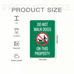CIFbuy 1PC Retro Beware Of Dog Metal Sign, Not Walk Dogs On This Property Vintage Safety Warning Plaque, Warning Plaque, 8x12In Unframed Wall Decor Dog MetaikTok, Dog MetaikTok, Warning Plaque Self-gsckup Logiopor - Image 2