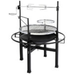 85*85*108cm Round Iron Spray Grill Black - Image 2