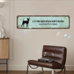 CIFbuy Miniature Pinscher House Aluminum Sign UV Printed Vintage Plaque For Home Garage Cafe Bar Restaurant Decor (TikTok, temu pick-up service) - Image 3