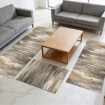 Three-piece kitchen rug set, non-slip and washable, abstract pattern kitchen hallway rug, soft and comfortable, suitable for sinks, floors, entrances, hallways and bathrooms. - Image 10