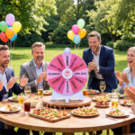 14-Slot Customizable Spinning Prize Wheel with Foldable Stand, Rewritable Tabletop Fortune Wheel - Pink - Image 2