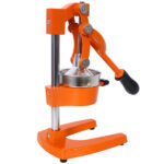 Cast Iron Citrus Juicer , Extra-Large Commercial Grade Manual Hand Press , Heavy Duty Countertop Squeezer for Fresh Orange Juice ,orange color - Image 16