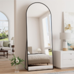 20"X30" Arched Bathroom Mirror, Wall Mounted Mirror with Aluminum Alloy Frame, Bathroom Mirror for Living Room, Bedroom, Bathroom and Entryway, Gold - Image 9