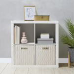 4 Cube Storage Organizer, White Texture - Image 5