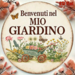 CIFbuy Vintage Welcome To My Garden Sign Italian Language, 8x8 Inch Round French Aluminum Plaque, 2D Flat Decorative Garden Wall Art TikTok, TikTok, Self-pickup Logiopics - Image 7