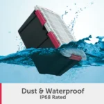 (4 pack)13.5 Gallon WaterProof Plastic Storage Bin with Lid, Gasket Seal and Durable Latches, Black(Shipment from Walmart) - Image 5