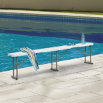 6FT Outdoor Courtyard Foldable Bench - Image 19